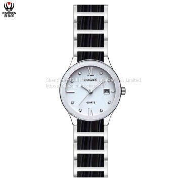 XINBOQIN Dropshipping Custom Wholesale Fashion Lady Simple Design Quartz Brand Name Water Resistant Acetate WatchXINBOQIN Manufacturer Custom Brand Tide Fashion Lady Style Luxury Brand Acetate Women's Watch