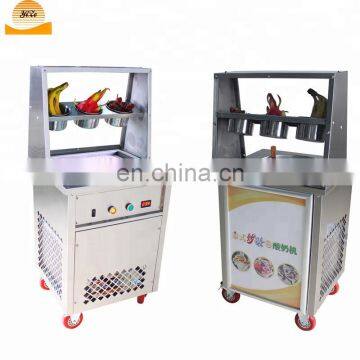 Fruit Fry Ice Cream Machine/Yoghurt fry ice cream processing machine