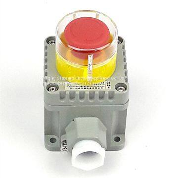 Explosion-proof Emergency Control Button Switch Rotary Self-locking Button Box Red Mushroom Head photo-2