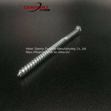Hex Head Wood Screw DIN571 Zinc Plated Carbon Steel Wood Screw photo-2