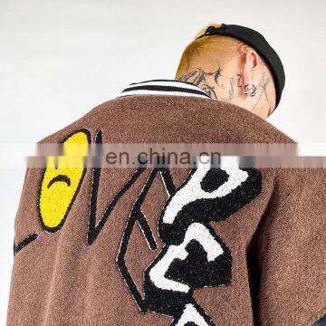 Baseball Uniform Jacket Male Korean Version Ins Trend Badge Flight Jacket Loose Hip-hop Jacket photo-2