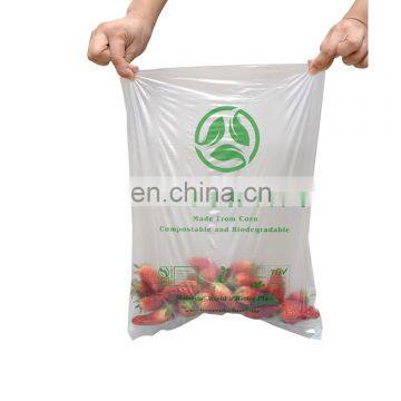 Compostable Produce Bags Food Storage - Certified Biobased Super Strong Vegetable Based Alternative to Plastic