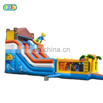 commercial giant dry inflatable dry slide for sale