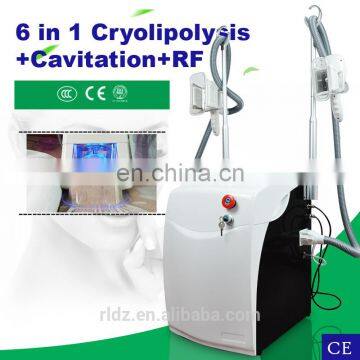 Beauty equipment cryo liposuction fat freeze cryolipolysis machine cryolipolysis + 40K cavitation + RF body slimming machine