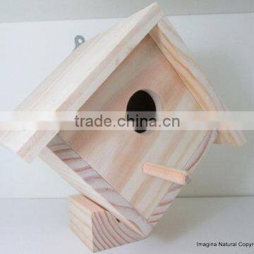 Custom Natural Color Wooden Bird Nest, Small Bird House