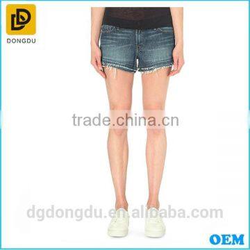 2016 Alibaba China Supplier Comfortable Shorts Women Mini Denim Shorts