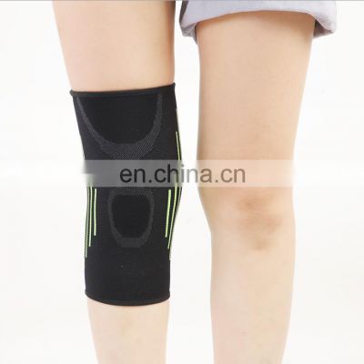 Comfort Anti Slip Compression Knitting Knee Sports Neoprene Knee Brace With Elastic Strap For Running Sports