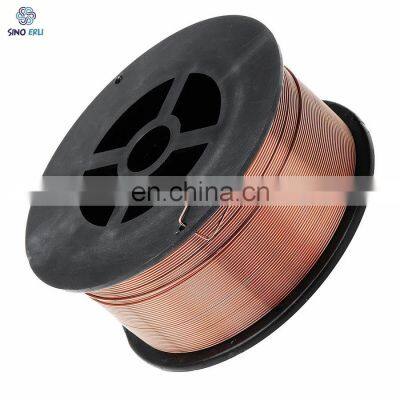 0.8 Mm~1.6mm Sino Erli MG50-6 Mig Co2 Carbon Steel Solid Welding Wire ER70S-6 ER50-6