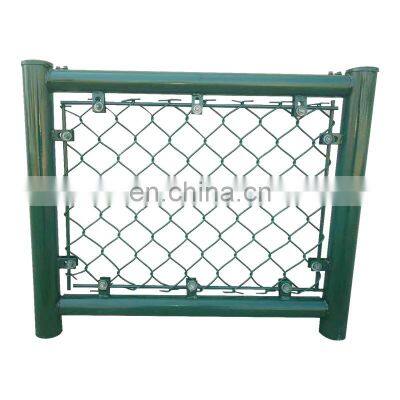 Plastic Coated Green Tennis Field Chain Link Fence Galvanized