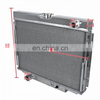 1967-1970 FRD Mu-stang/Fair-lane/Ran-chero/To-rino Mer-cury Cou-gar 390ci V8 Aluminum 3-Row Performance Radiator photo-2