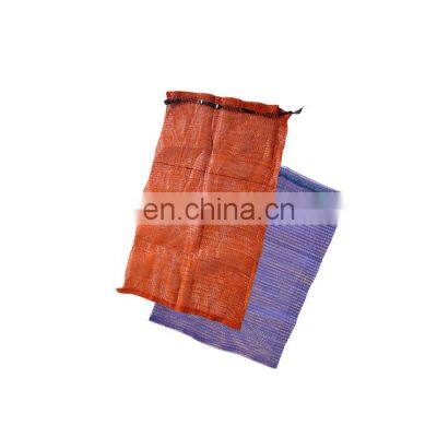 leno wholesale polyester pp mesh firewood bags for vegetables