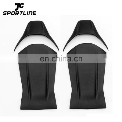 Matte Carbon A45 Seat Back Trim Covers for Mercedes W213 E63 CLA45 GLA45 W205 C63 C43 AMG GT