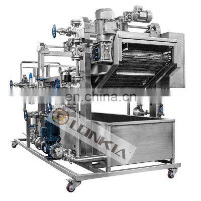 Food Blanching Machine for Pre-Cooking Colour Protection Customized Capacity