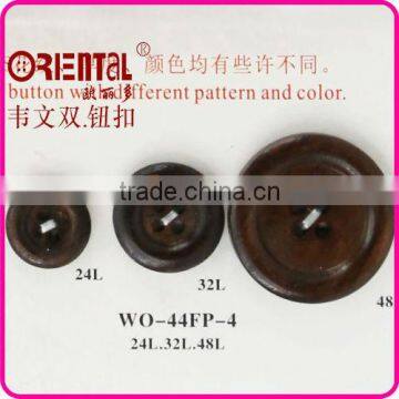 Four Holes Custom Wood Buttons With Engraved Logo photo-2