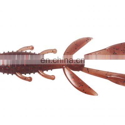 Hot sell 1.8g Bionic luminous shrimp soft plastic lure artificial shrimp bait