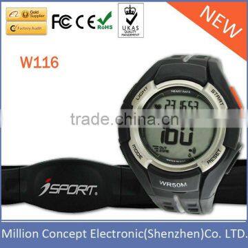 Wireless transmission wristband calories watch