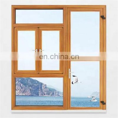 High quality aluminium casement windows turn and tilt windows