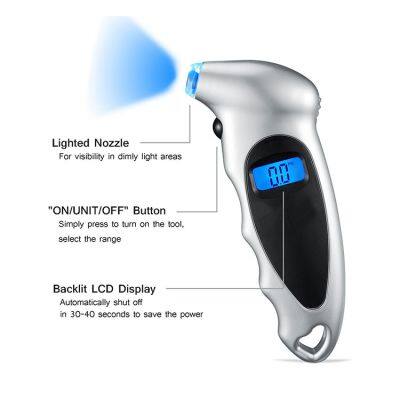 Professional Seller Meter Manometer Barometers Tester Digital Tire Pressure Gauge photo-2