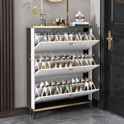 Shoe Cabinet Italian-style Light Luxury Ultra-thin Shoe Cabinet photo-4