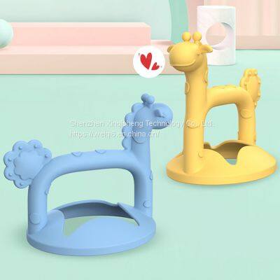 High Quality Baby Giraffe Teethers Silicone for Teether Baby Training Bite Soft Silicone Molar Rod photo-2
