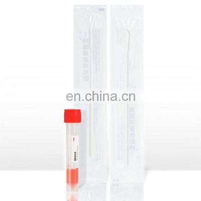 Vtm Respiratory Transport Medium Sample Collection Throat Swab Tube Kit