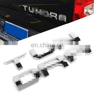 Chrome Trunk Tailgate Letter Insert 3D Sticker For Tundra 2014+ photo-4