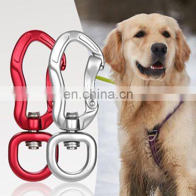 JRSGS 4KN Hot Sale Hiking Aluminum 4KN Swivel Carabiner Hook for Dog Leash High Quality Multi Tool S7805DXE photo-3