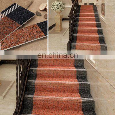 Granite Look Polished Glazed Porcelain Staircase Step Tile