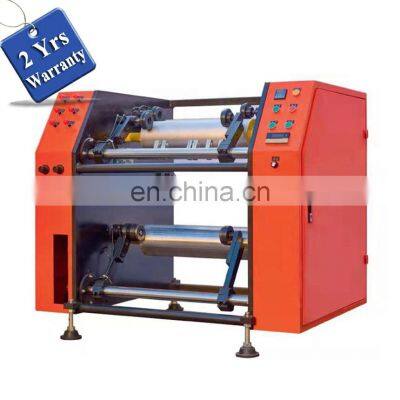 UTFQ500S semi automatic pallet plastic pe stretching wrapping film cutter Rrewinder machine price