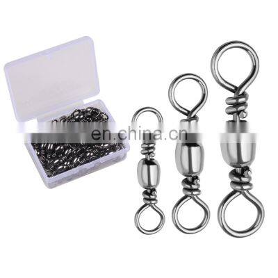 JOHNCOO High Quality Wholesale Stainless Steel Fishing Tackle Brass Rolling Swivel Fishing Accessories Set