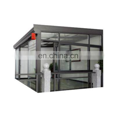 Patio Enclosure Aluminium Sunrooms Gazebo Glass Garden Greenhouse Flat Roof Inclined Sun Room