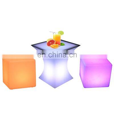 led cube seat lighting 16 colors lounge led chair decorative lighting cube party patio chair