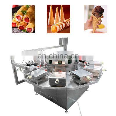 Automatic Small Ice Cream Cone Shaper Forming Waffle Baker Making Machine Supplier and Bowl Maker Machine photo-2