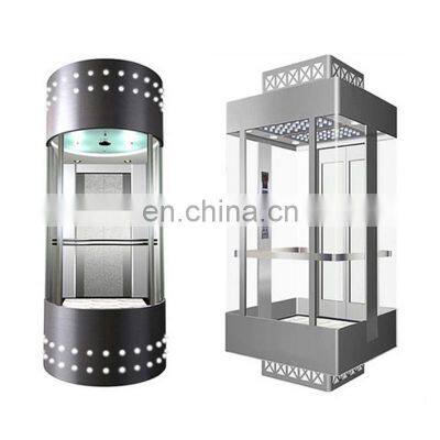 Multifunctional selected material safety elevator 1 floor brand name glass lift