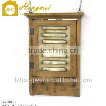 Shabby Chic White Wooden Window Framed Mirror & Antique Decorative Wall Hanging Framed Mirror