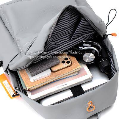 College Student Computer Bag High Quality Durable Waterproof Fabric Laptop Backpack photo-4