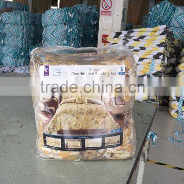 Dark Stripes Printed Polyester Quilting Quilt Supermarket Bedding Sets photo-3