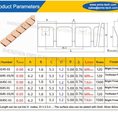 300 Setstooling With Various for EMI Stainless Steel Spring EMC Room Becu Fingerstock