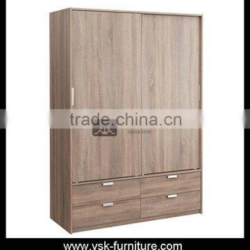 WD-033 Hotel Wooden Wardrobe Design With Drawers