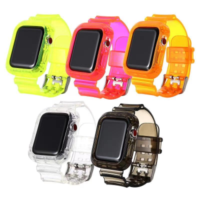 Smart Watch TPU Transparent clear Bands Luxury Band for iPhone Iwatch Watches 49MM 45MM Strap