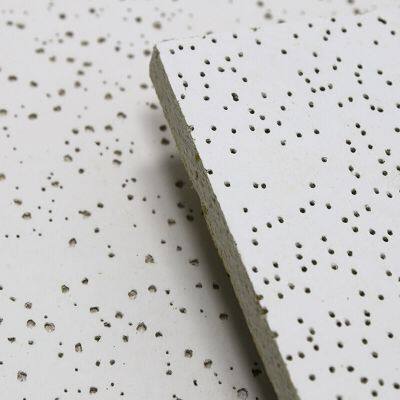 Acoustic Mineral Fiber Board, Fireproof Wood Wool Acoustic Ceiling Panel photo-5