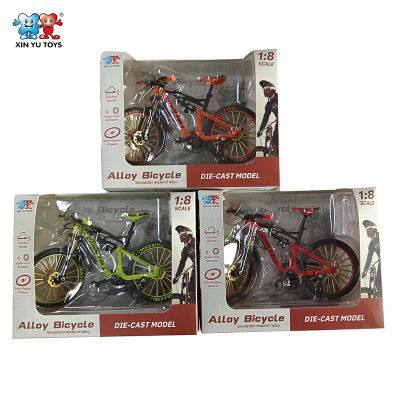 XINYU Stimulated Bike Model 1:8 Scale Diecast Metal Bicycle Vehicle Toy photo-2