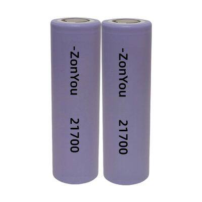 ZonYou a Grade Cell 21700 4000mAh Cylindrical NCM Lithium Ion Battery With 500 Cycles Life Span for Solar Street Light on Sale