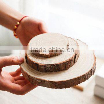 Timber Wooden Coasters, Wood Cup Coasters with Bark