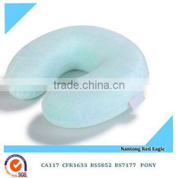 U shape velvet memory foam travel pillow