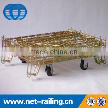 Large Storage Mesh Steel Container With 4 Wheel photo-3