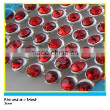 Crystal Sew on Rhinestone Aluminum Mesh Clear Glass Rhinestone Sheet Without Glue photo-4