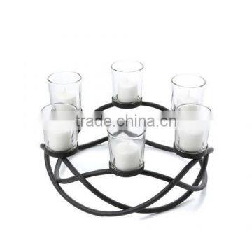 Fashion Design Wrought Iron Tealight Metal Candle Holder