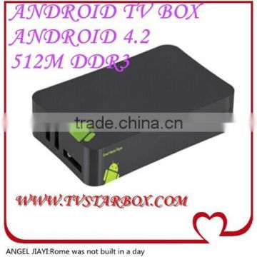 Android tv box Allwinner A20 ARM Cortex Dual-core A7+ 1080P media+3D GPU android tv box 4.2