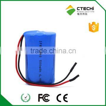 IFR14500 6.4V 500mah lithium ion battery pack